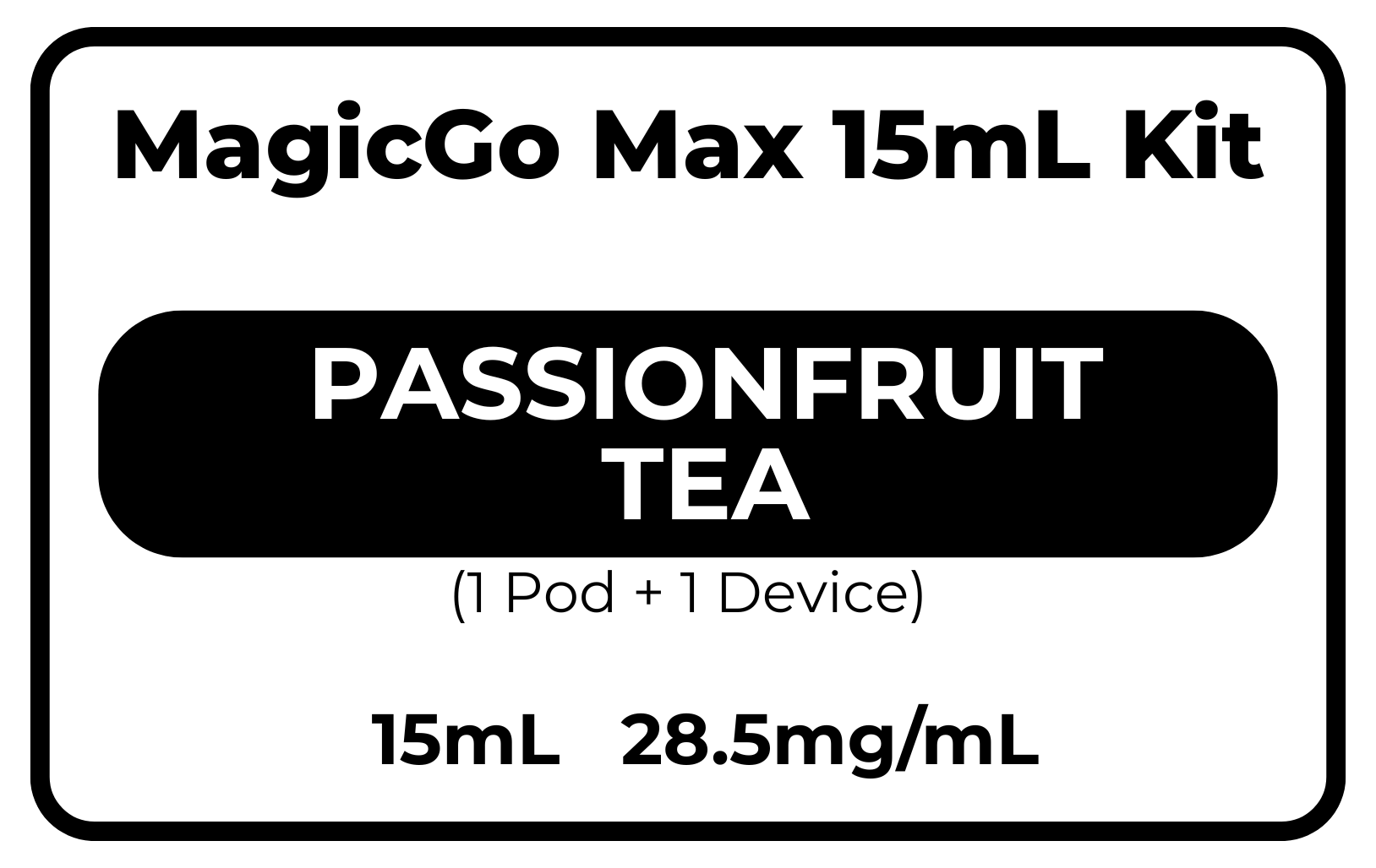 MagicGo Max 15毫升香草柑橘味 28.5毫克/毫升