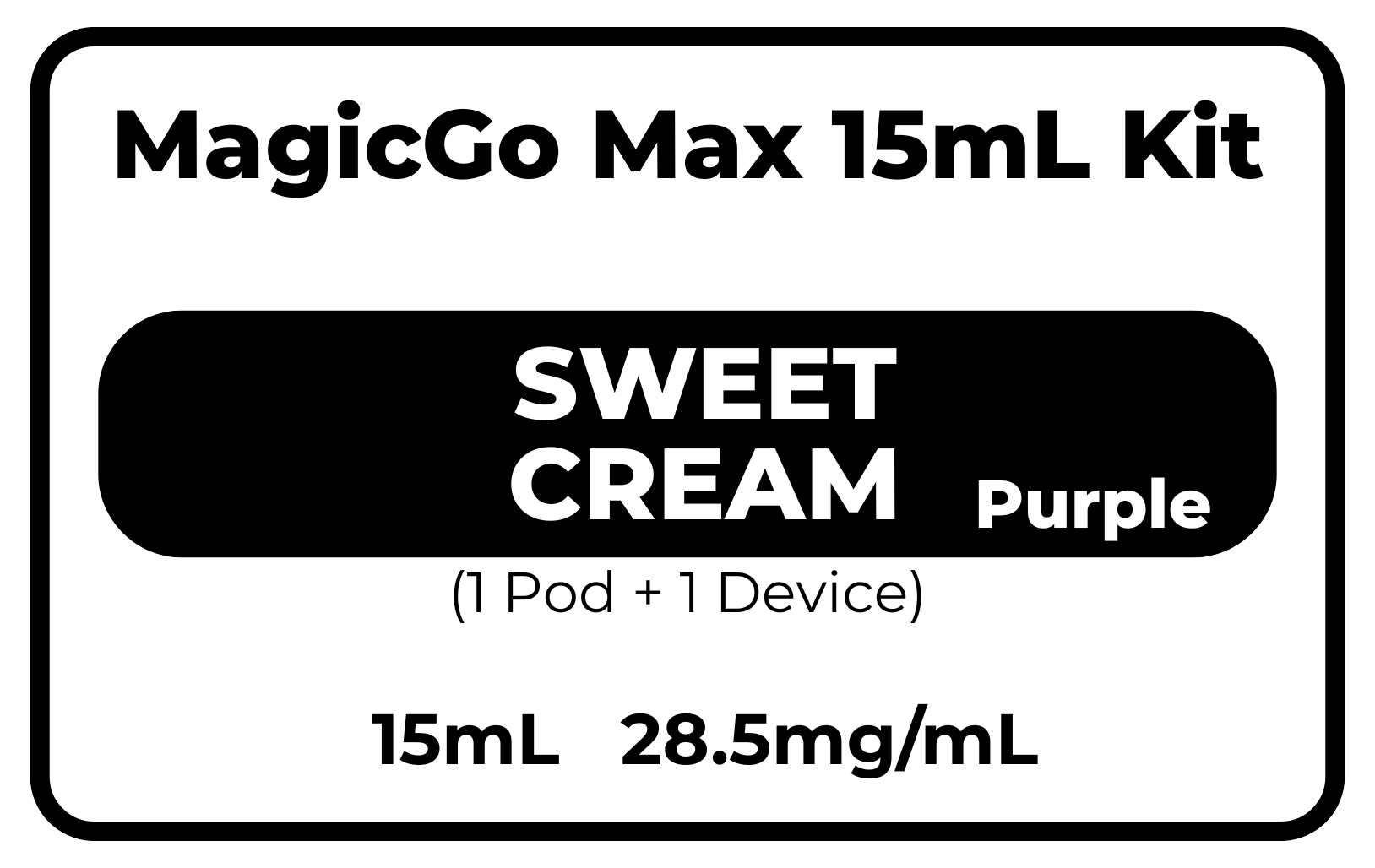 MagicGo Max 15毫升香草柑橘味 28.5毫克/毫升