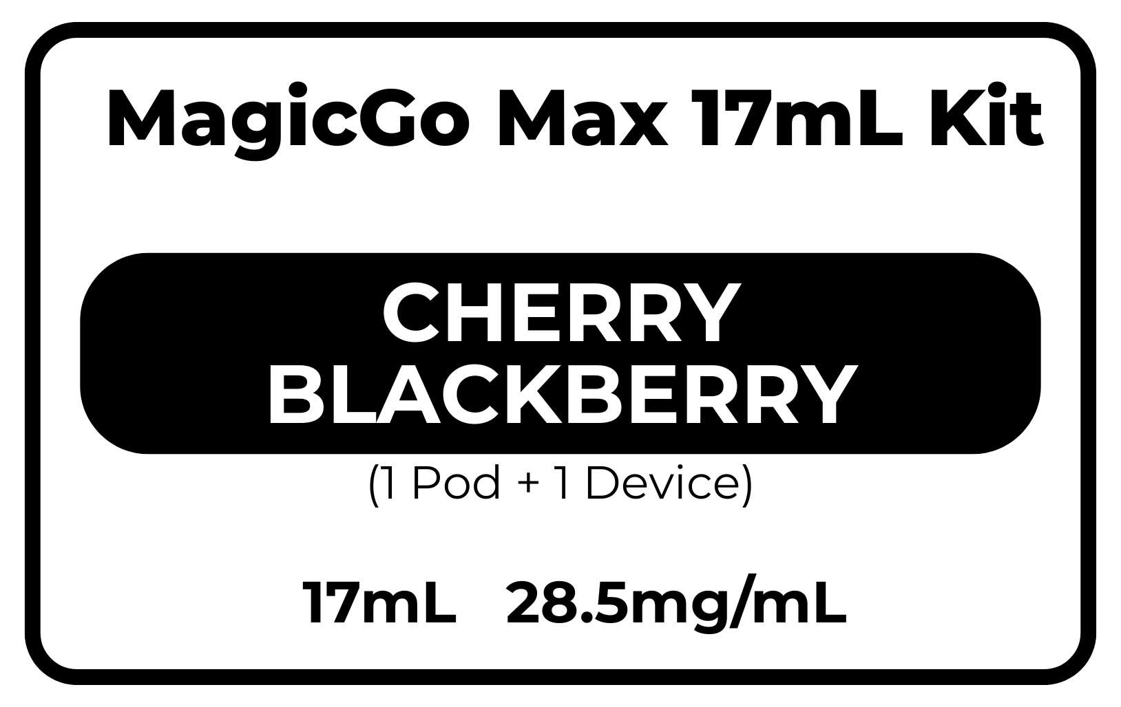 MagicGo Max 17mL 西瓜桃子 28.5mg/mL