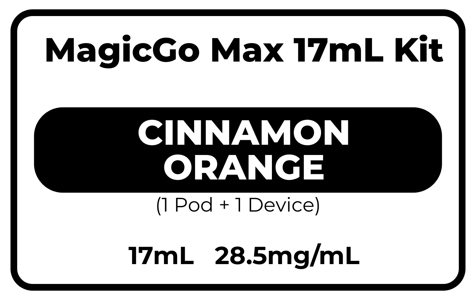 MagicGo Max 17mL 西瓜桃子 28.5mg/mL