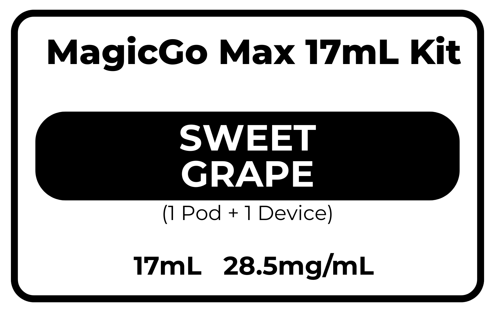 MagicGo Max 17mL 西瓜桃子 28.5mg/mL
