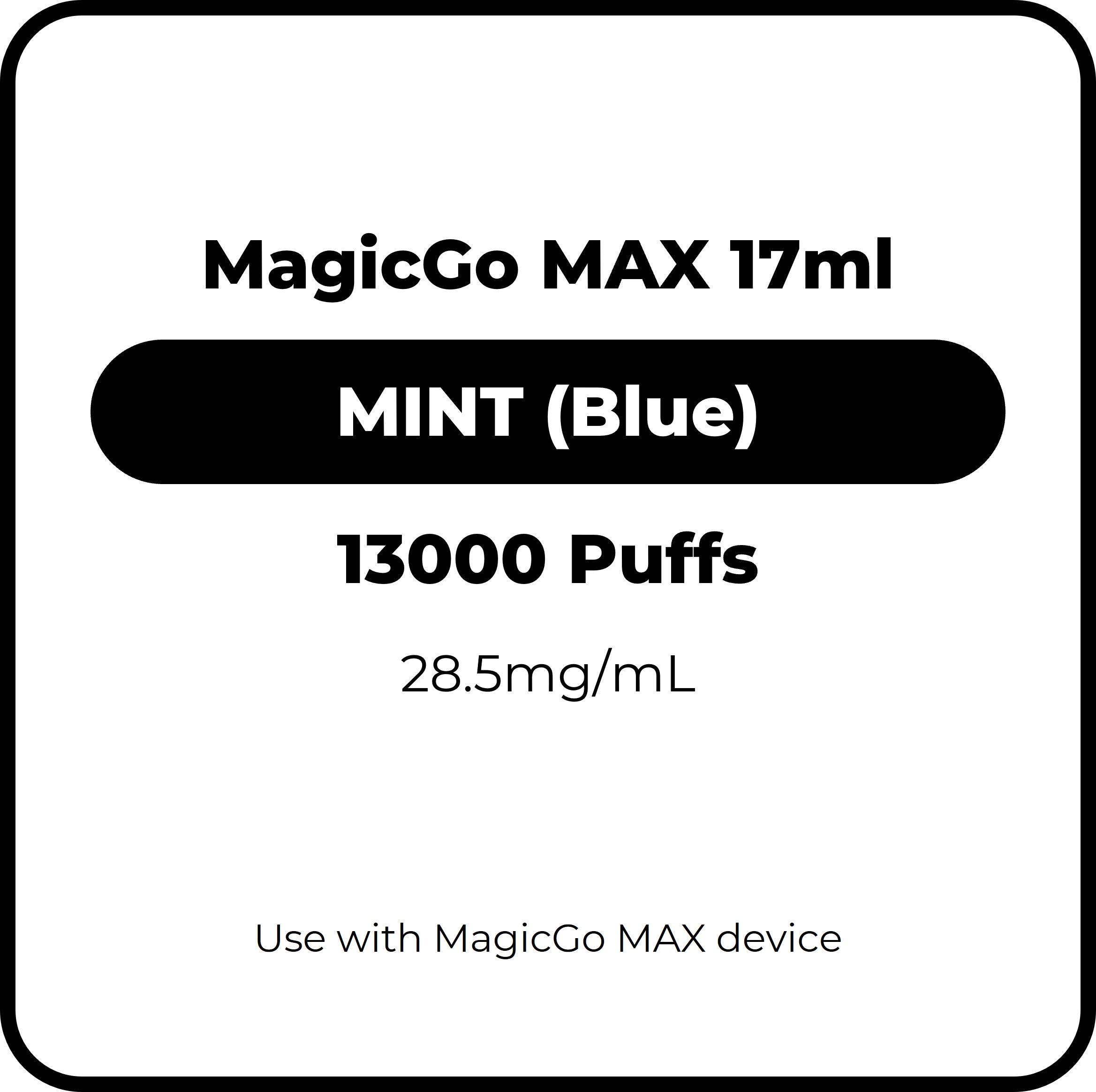MagicGo Max 17mL Mint (Blue) 28.5mg/mL