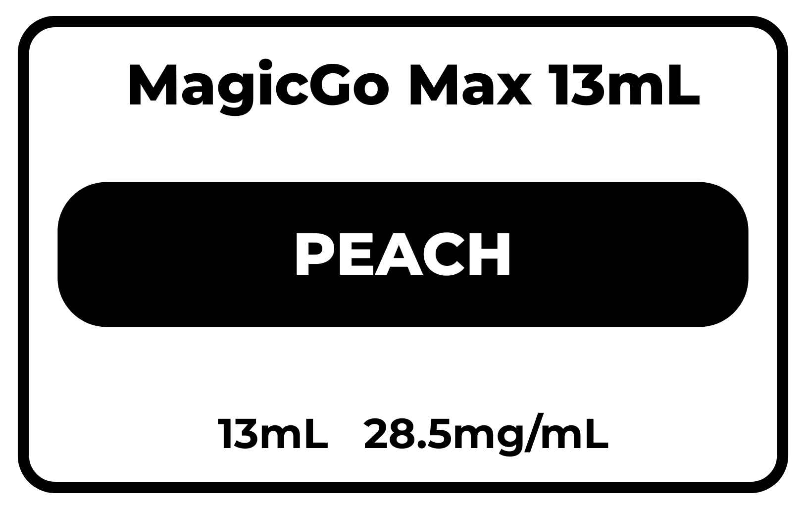 MagicGo MAX 13mL Peach 28.5mg/mL