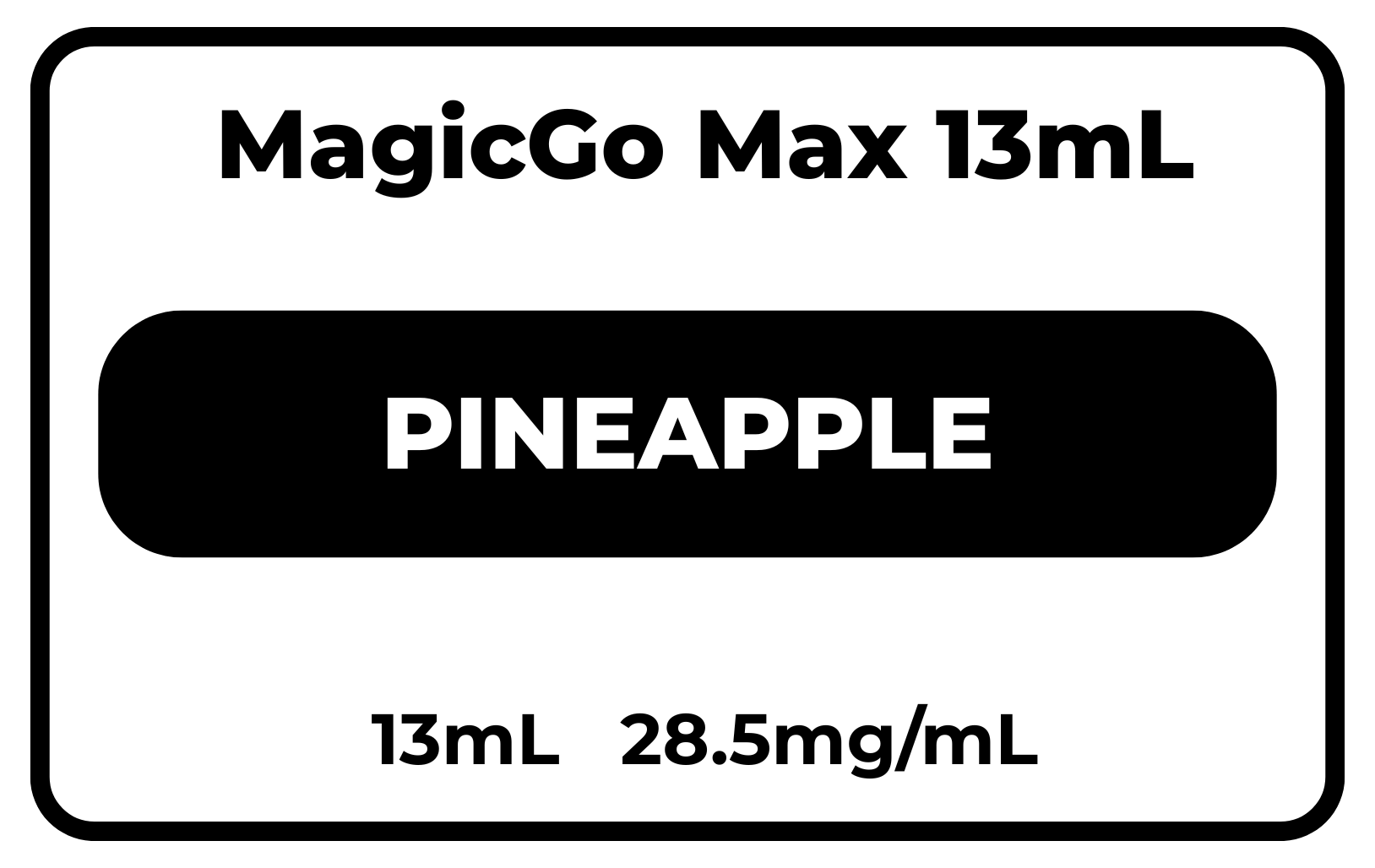 MagicGo MAX 13mL Pineapple 28.5mg/mL