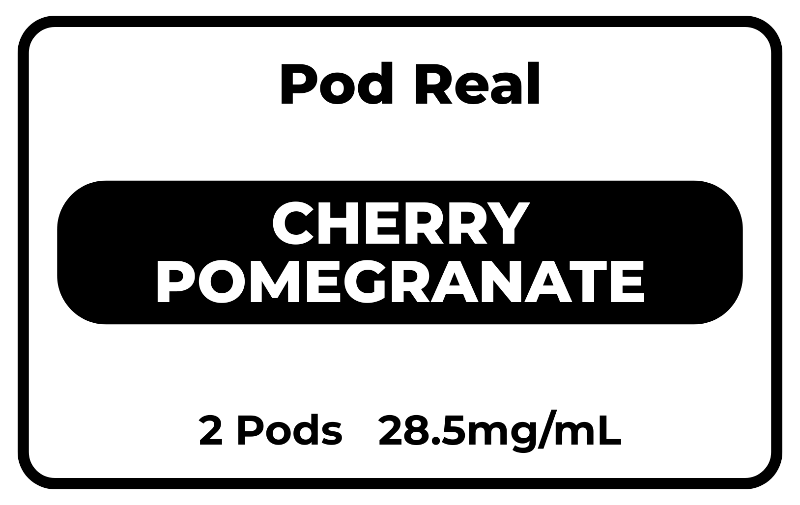 Pod Real Cherry Pomegranate 28.5mg/mL