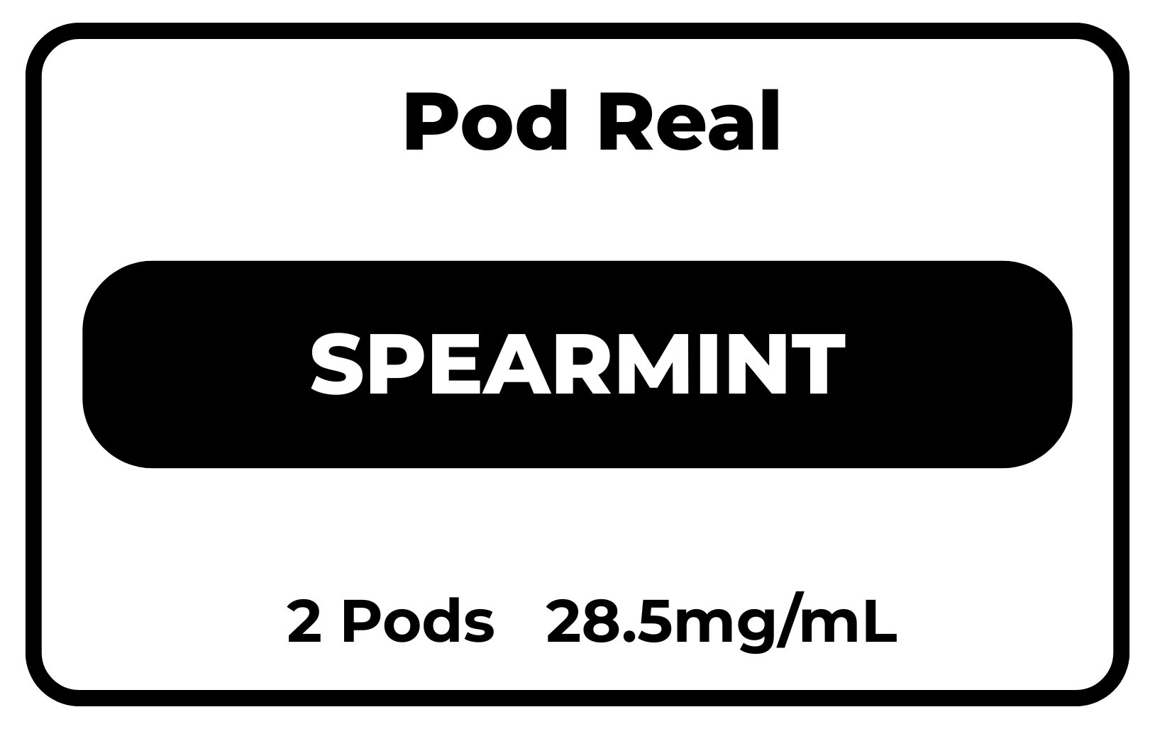 Pod Real Spearmint 28.5mg/mL