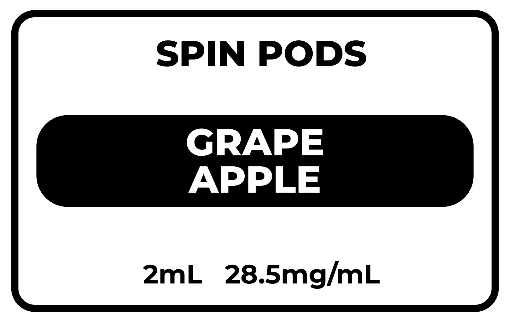 Spin Grape Apple 28.5mg/mL