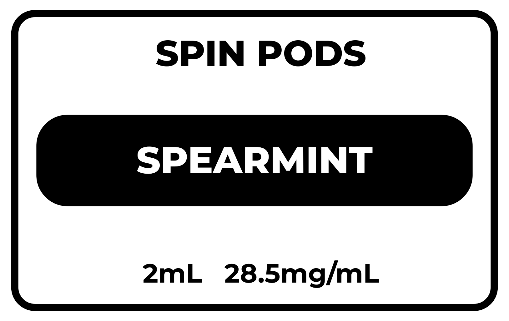 Spin Spearmint 28.5mg/mL