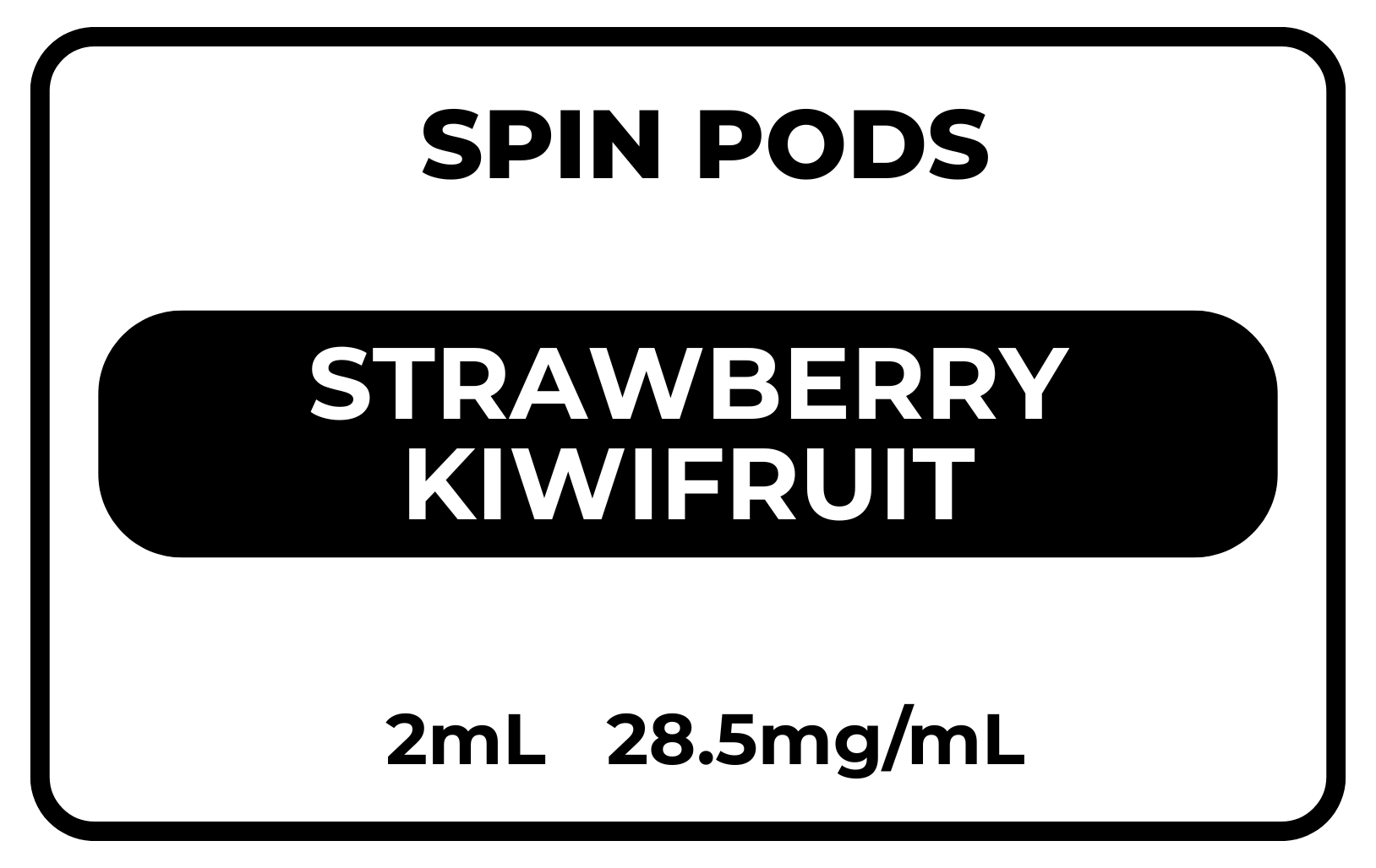 Spin Strawberry Kiwifruit 28.5mg/mL