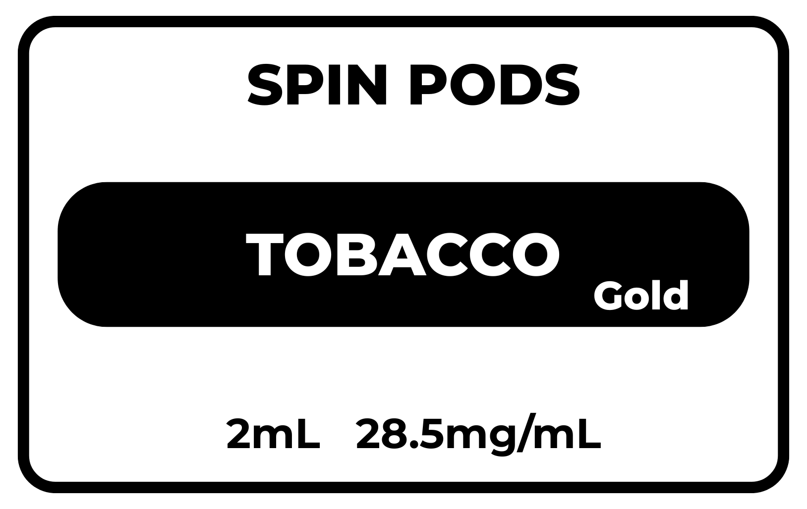 Spin Tobacco Gold 28.5mg/mL