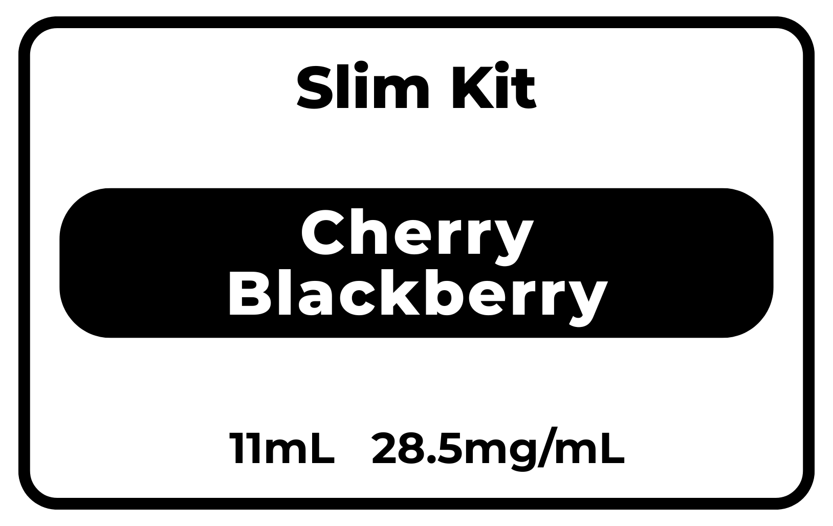 SLIM Kit Cherry Blackberry 28.5mg/mL