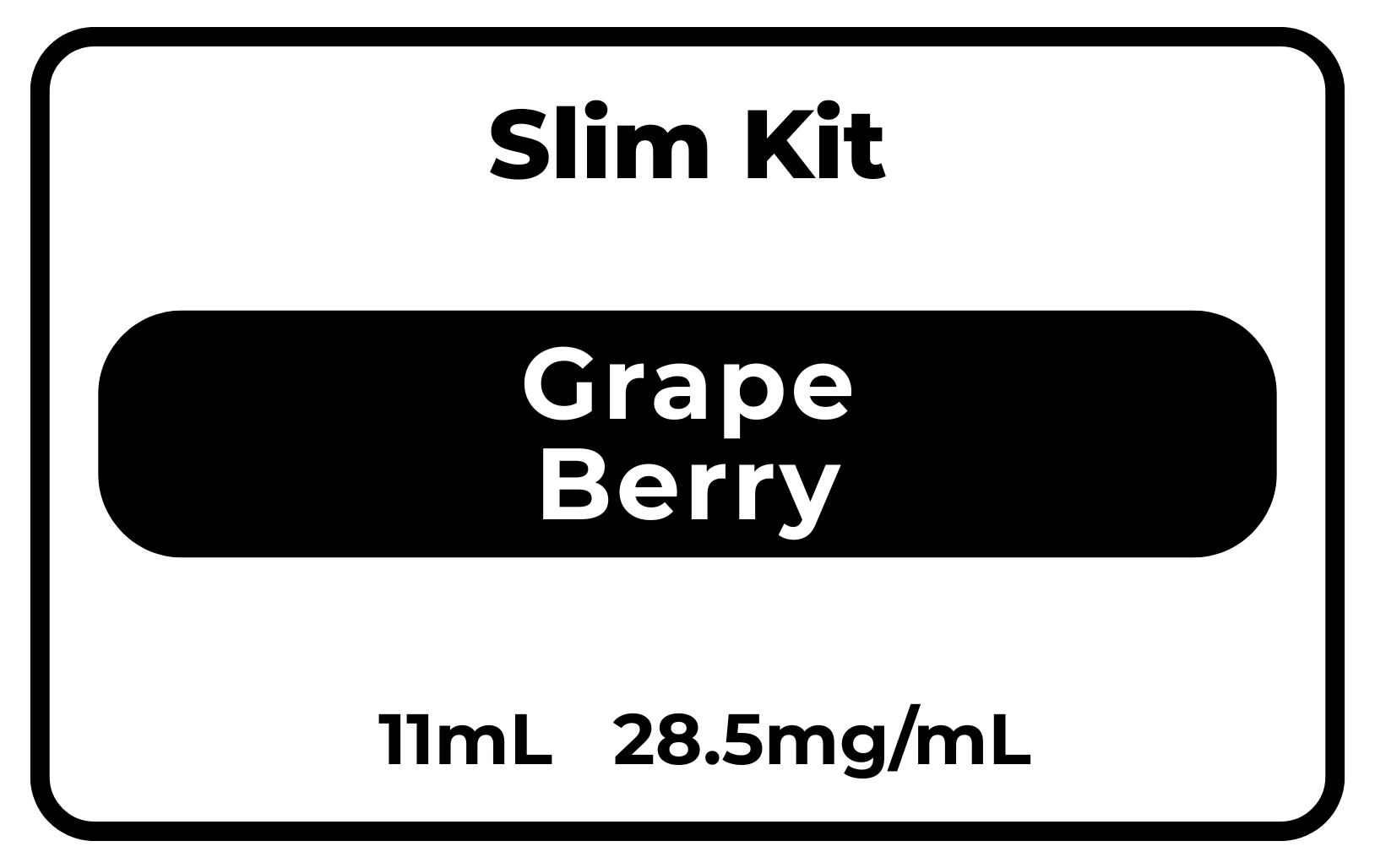 SLIM Kit Grape Berry 28.5mg/mL