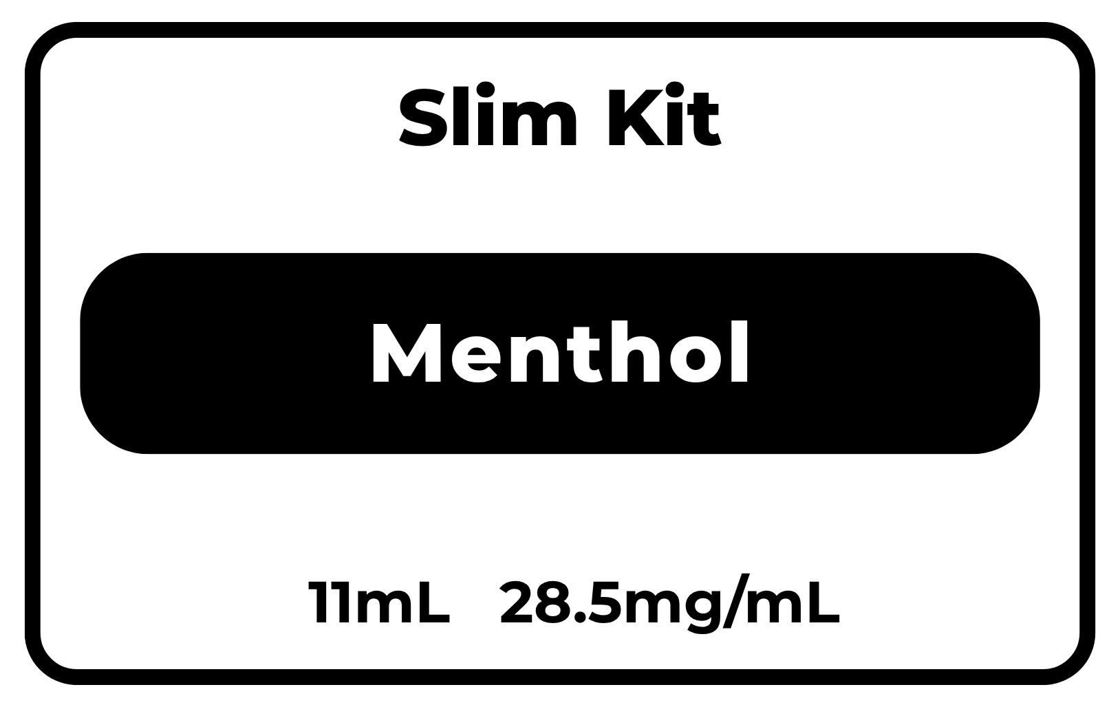 SLIM Kit Menthol 28.5mg/mL