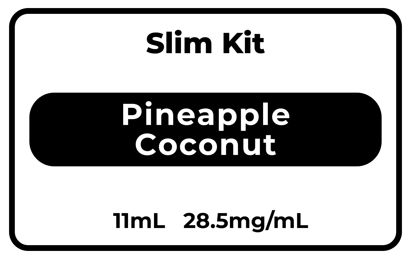SLIM Kit Pineapple Coconut 28.5mg/mL