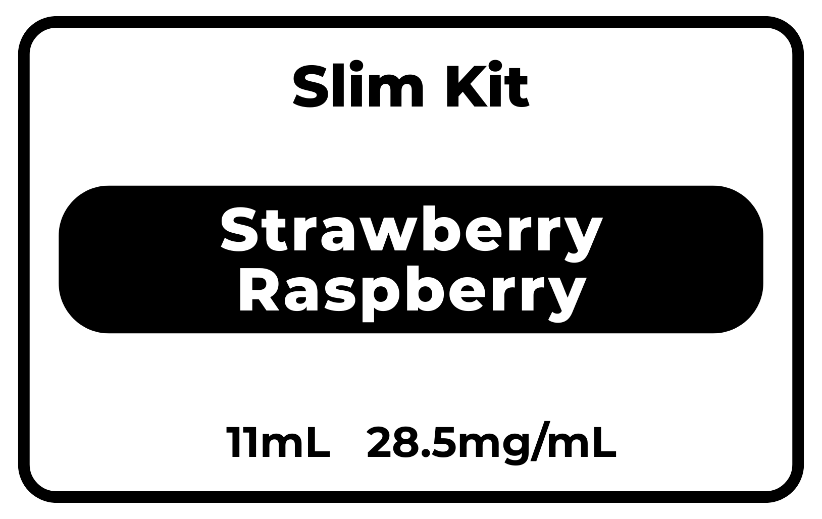 SLIM Kit Strawberry Raspberry 28.5mg/mL