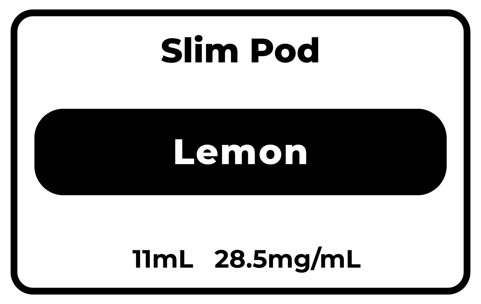 SLIM Pod Lemon 28.5mg/mL