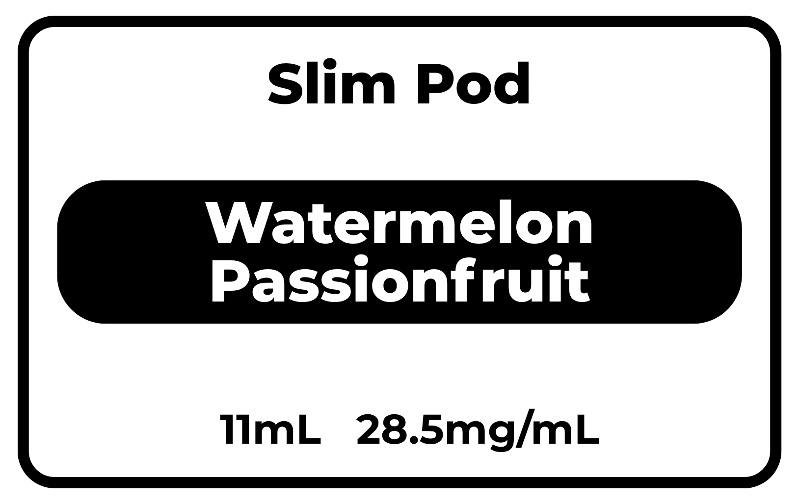 SLIM Pod Watermelon Passionfruit 28.5mg/mL