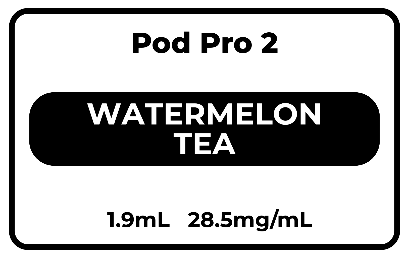 Pod Pro 2 Watermelon Tea(New) 28.5mg/mL