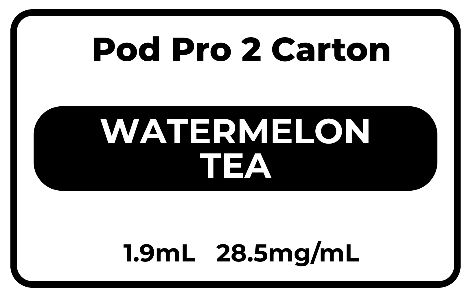 Pod Pro 2 CARTON Watermelon Tea 28.5mg/mL(New)