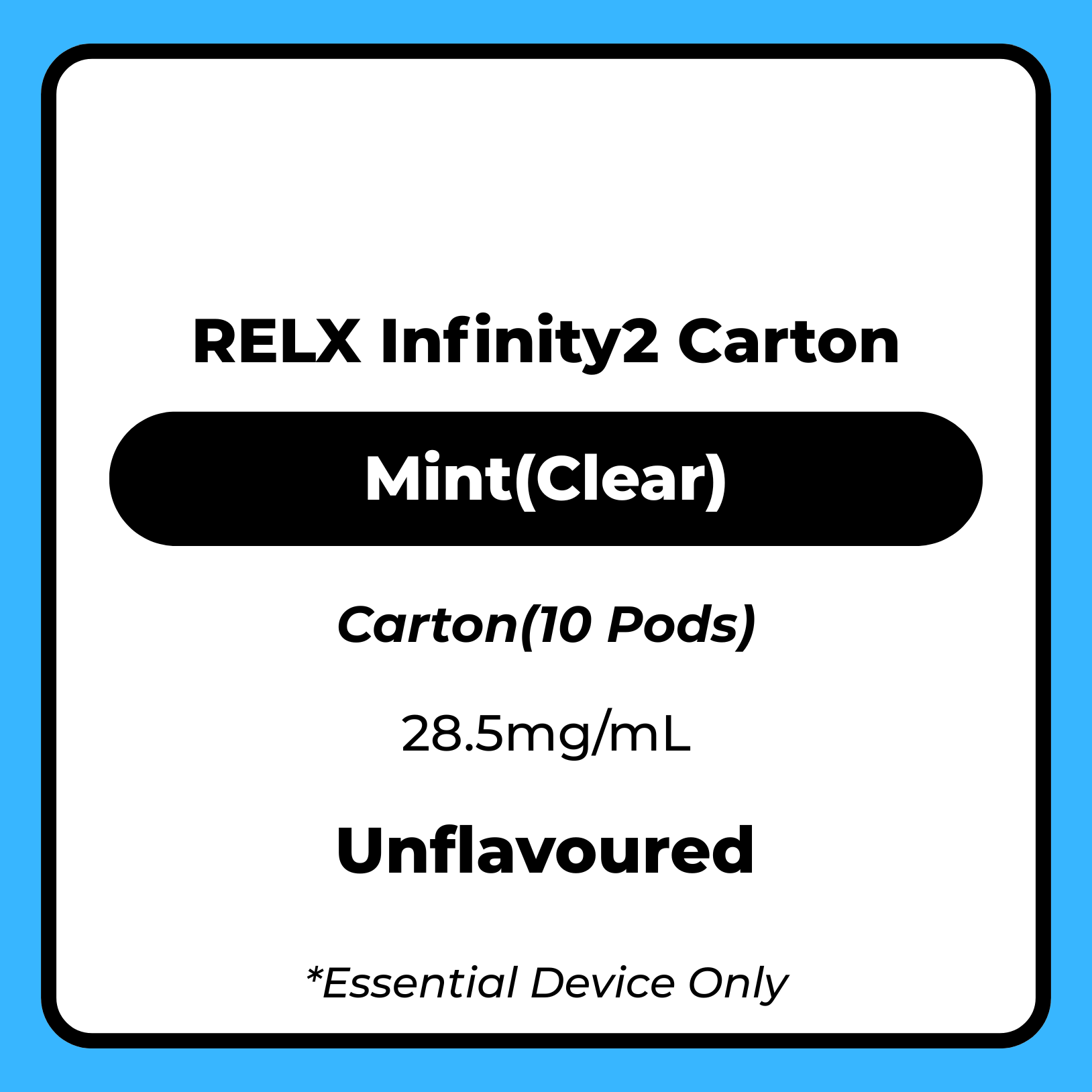 Pod Pro 2 CARTON MINT(Clear) 28.5mg/mL