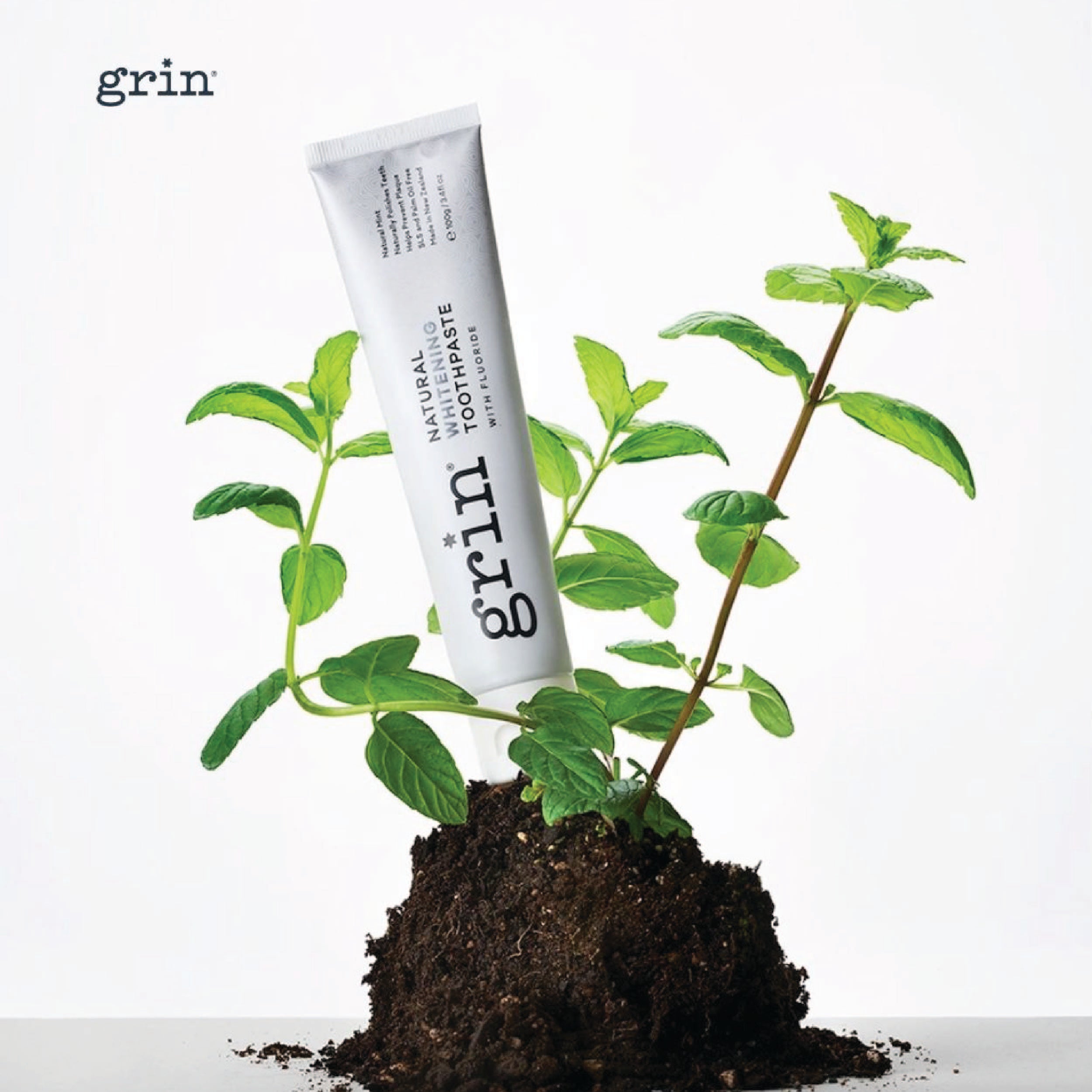 Grin Natural Whitening Toothpaste with Fluoride 100g