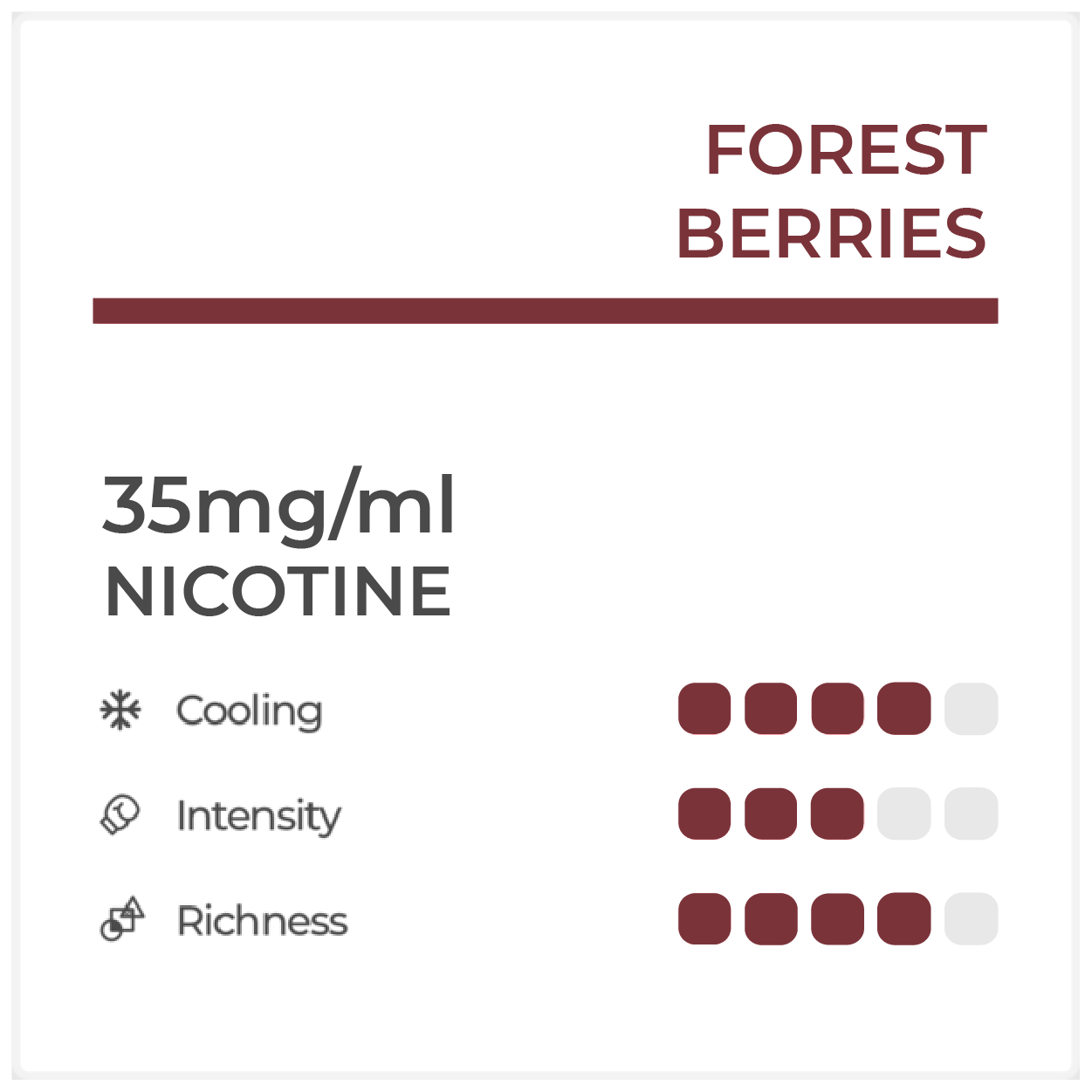 Forest Berries (Carton) 35mg/mL